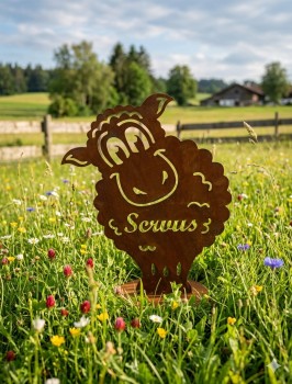 Knuddeliges Schaf Servus ca. 50 cm - Gartendekoration